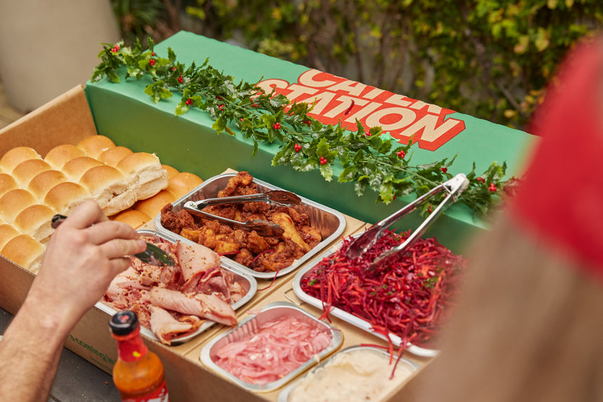 60-75person XMAS WLG serving display | Cater Station Sydney
