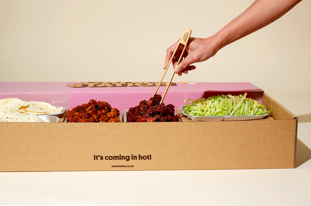 Korean Taco Kit serving display | Cater Station Sydney