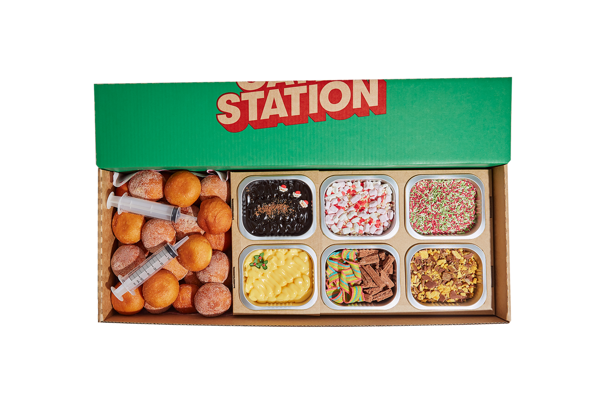 Mid-Year Christmas Dipper Donut Kit catering setup | Cater Station Sydney