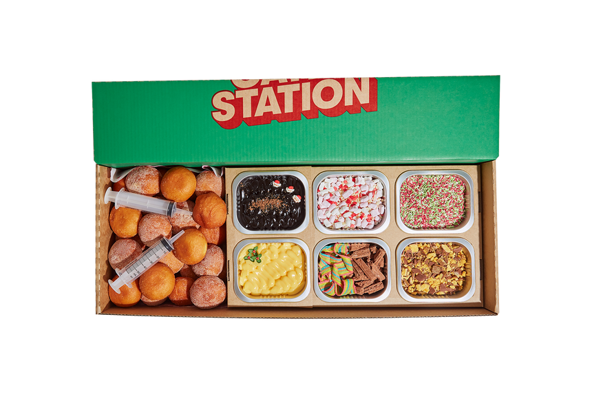 Mid-Year Christmas Dipper Donut Kit catering setup | Cater Station Sydney