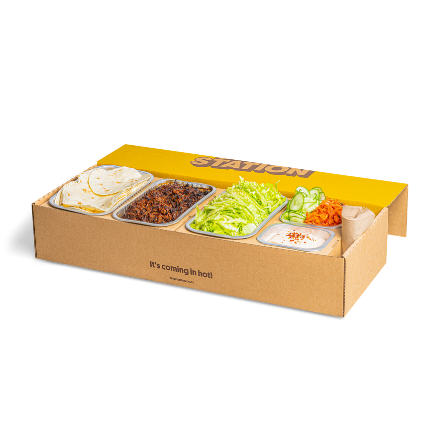 Korean Taco Mini Kit presentation | Cater Station Sydney