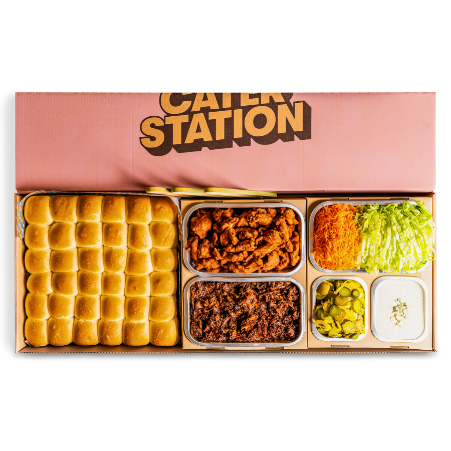 Buffalo Chicken Slider kit catering setup | Cater Station Sydney